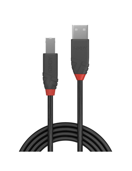 Lindy 36673 cavo USB USB 2.0 2 m USB A USB B Nero