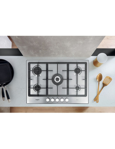 Whirlpool Piano cottura a gas - GMR 7522/IXL
