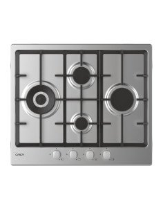 Candy Idea CHG6D4WX Acciaio inox Da incasso 60 cm Gas 4 Fornello(i)