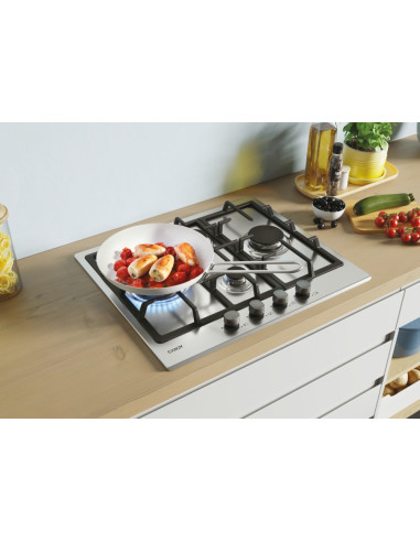 Candy Idea CHG6D4WX Acciaio inox Da incasso 60 cm Gas 4 Fornello(i)