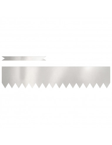 bordature per prato  50 pezzi 100x0,5x20 cm in acciaio inox