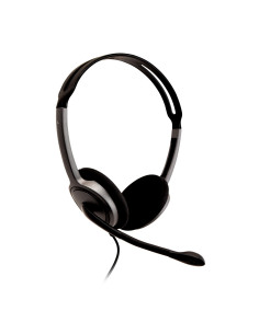 V7 HA212-2EP cuffia e auricolare Cablato A Padiglione Musica e Chiamate Nero, Argento 2