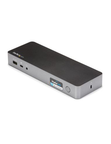 StarTech.com Docking station USB-C e USB-A - Docking station universale per portatili, doppio 4K DP e HDMI, 60W PD, Mac/Windows/
