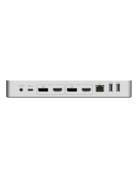 StarTech.com Docking station USB-C e USB-A - Docking station universale per portatili, doppio 4K DP e HDMI, 60W PD, Mac/Windows/