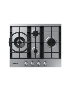 Samsung NA64H3031BS Piano cottura a gas 60cm 4 bruciatori Griglie in ghisa, Inox 2