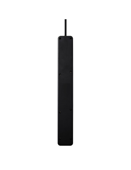 V7 Stabilizzatore di tensione a 6 prese Schuko casa/ufficio, cavo di 1,8 m, 1050 joule, nero