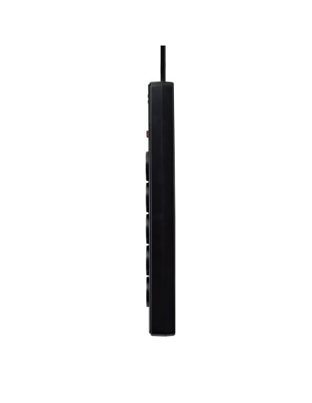 V7 Stabilizzatore di tensione a 5 prese Schuko casa/ufficio, cavo di 1,8 m, 1050 joule, nero