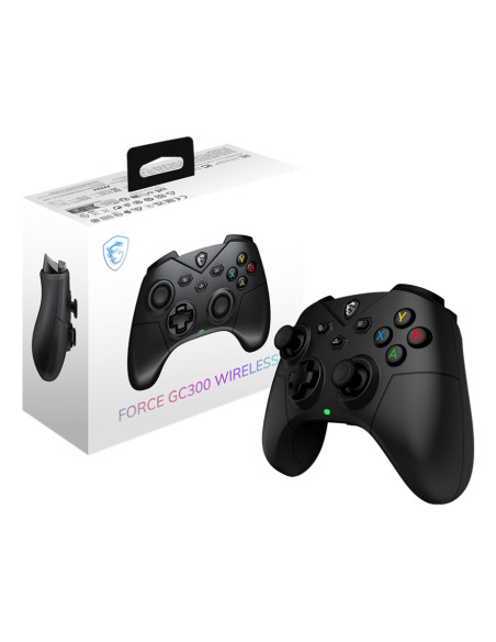 MSI FORCE GC300 WIRELESS Nero USB 2.0 Gamepad Analogico PC