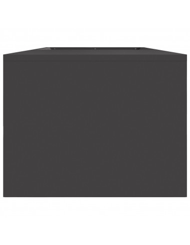 Braciere con Stoccaggio per Legna Nero 160x45x35 cm Acciaio