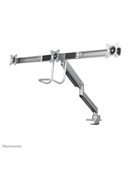 Neomounts NM-D775DX3SILVER Braccio per monitor 17-27" - molla a gas - Topfix - 180°-stop
