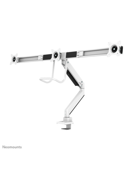 Neomounts NM-D775DX3WHITE Braccio per monitor 17-27" - molla a gas - Topfix - 180°-stop