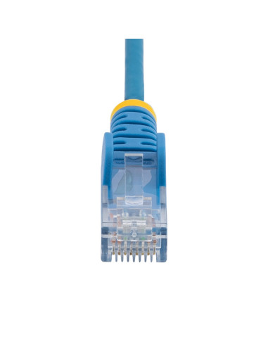 StarTech.com Cavo di Rete Ethernet Snagless CAT6 da 2,5m - Cavo Patch antigroviglio slim RJ45 - Blu