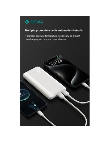 DEVIA POWER BANK KINTONE 10,000 MAH 37 WATT BIANCO