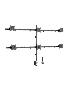 Equip Staffa di montaggio da scrivania per 6 monitor articolati da 17"-32” 2