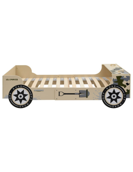Letto Bimbo Fuori Strada 90x200cm Camouflage