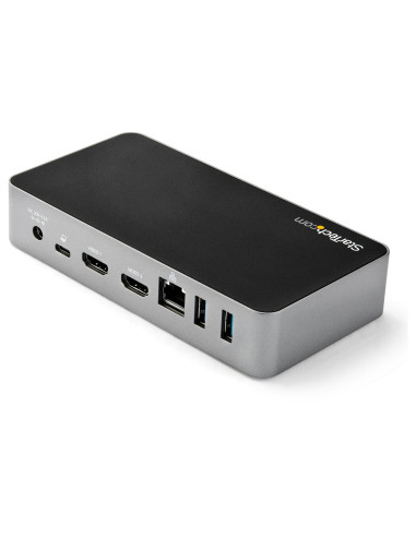 StarTech.com USB-C Dock - Docking Station per laptop Doppio Monitor HDMI 1080p - Power Delivery 65W - 1x USB-C, 3x USB-A, Ethern