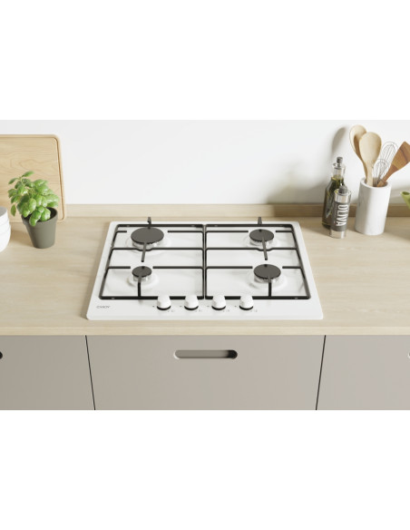 Candy Idea CHW6BRWW Bianco Da incasso 59 cm Gas 4 Fornello(i)