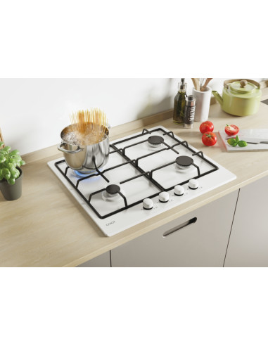 Candy Idea CHW6BRWW Bianco Da incasso 60 cm Gas 4 Fornello(i)
