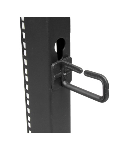 StarTech.com Server Rack a 4 Montanti 8U Open Frame, Armadio Rack di Rete 19" con Ruote, piedini di livellamento o montaggio a p