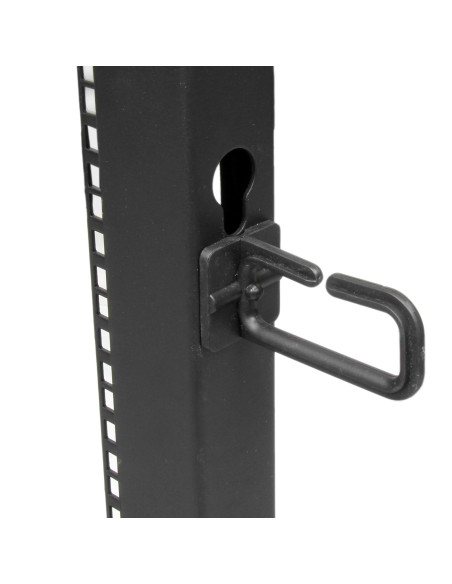 StarTech.com Server Rack a 4 Montanti 8U Open Frame, Armadio Rack di Rete 19" con Ruote, piedini di livellamento o montaggio a p