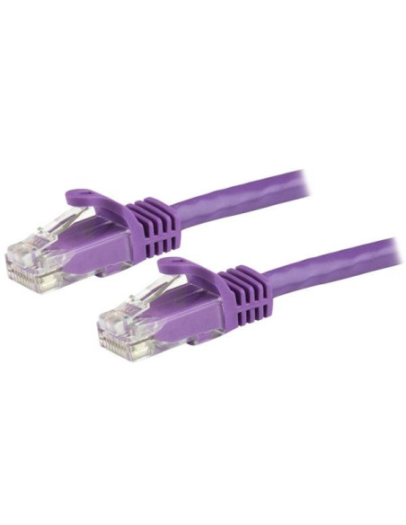 StarTech.com Cavo patch CAT6 da 7,5 m - Filo di rame al 100% - Connettore antistrappo - Viola
