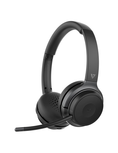 V7 HB600S cuffia e auricolare Wireless A Padiglione Musica e Chiamate USB tipo-C Bluetooth Nero