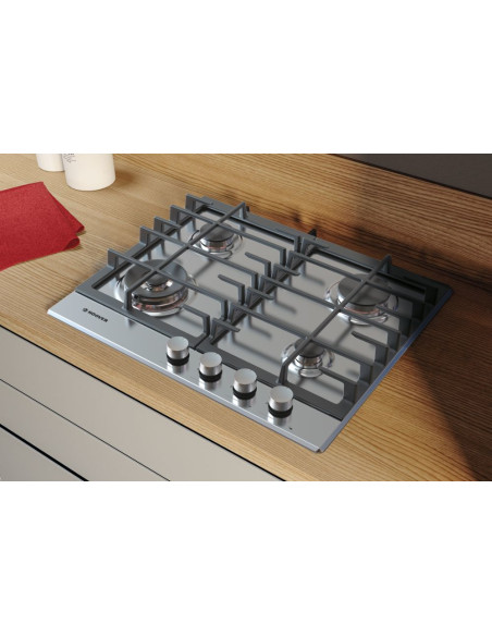 Hoover H-HOB 300 GAS HHG6BF4MX Acciaio inox Da incasso 60 cm 4 Fornello(i)