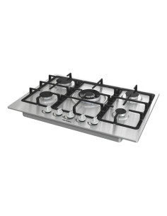 Hisense GM773XF piano cottura Acciaio inox Da incasso 71 cm Gas 5 Fornello(i)
