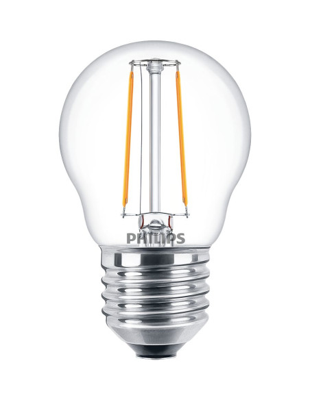 Philips Lampadina candela trasparente a filamento 25 W P45 E27