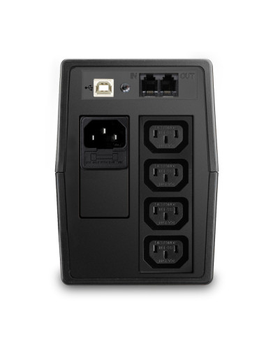 V7 UPS da scrivania UPS 600VA con 6 uscite, LCD touch (UPS1P600E)