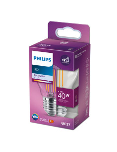 Philips Lampadina candela trasparente a filamento 40 W P45 E27 2