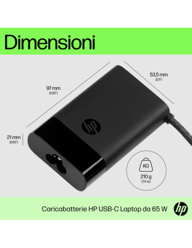 HP Caricabatterie per laptop USB-C 65 W