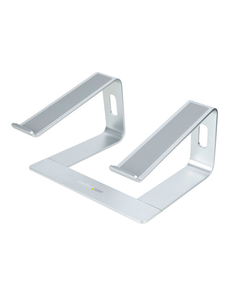 StarTech.com Supporto per PC Portatile da Scrivania in Alluminio/Argento supporta fino a 5 kg, Rialzo Ergonomico per Laptop, Sup