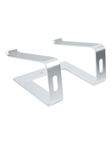 StarTech.com Supporto per PC Portatile da Scrivania in Alluminio/Argento supporta fino a 5 kg, Rialzo Ergonomico per Laptop, Sup