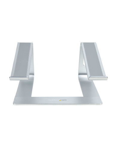 StarTech.com Supporto per PC Portatile da Scrivania in Alluminio/Argento supporta fino a 5 kg, Rialzo Ergonomico per Laptop, Sup