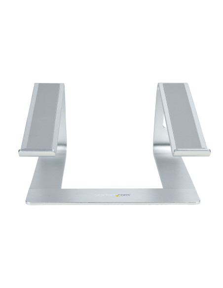 StarTech.com Supporto per PC Portatile da Scrivania in Alluminio/Argento supporta fino a 5 kg, Rialzo Ergonomico per Laptop, Sup