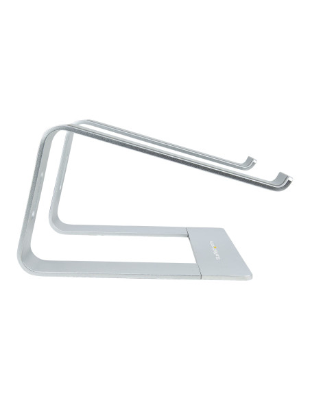 StarTech.com Supporto per PC Portatile da Scrivania in Alluminio/Argento supporta fino a 5 kg, Rialzo Ergonomico per Laptop, Sup