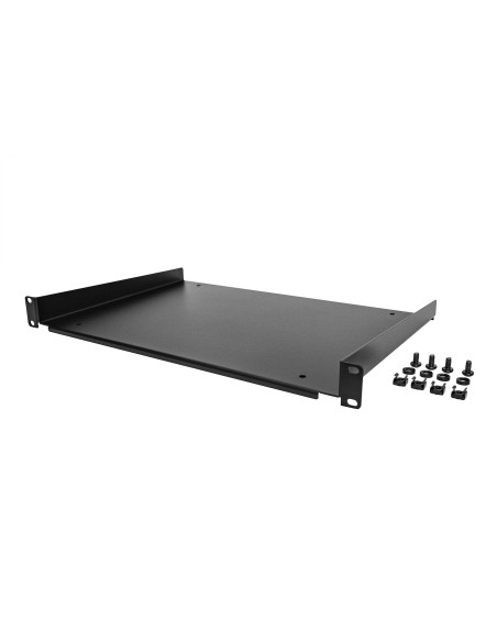 StarTech.com Mensola Rack 19" 1U - Ripiano per Armadio Rack 19" a sbalzo per Dispositivi e Apparecchiature di rete non installab