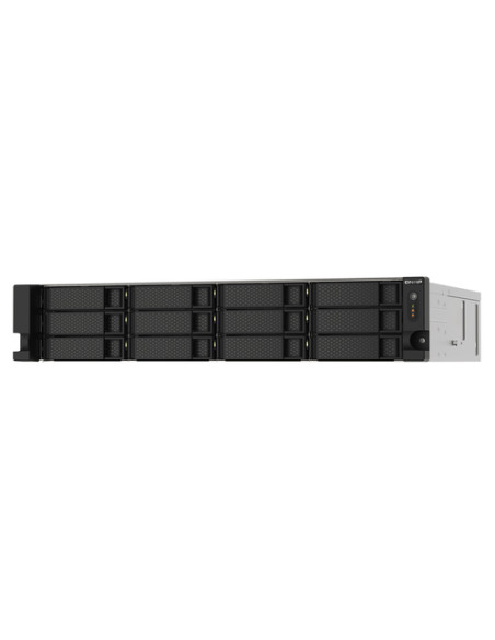 QNAP TS-1273AU-RP-8G server NAS e di archiviazione Armadio (2U) Ryzen Embedded V1500B 8 GB DDR4 0 TB QNAP QTS Alluminio, Nero