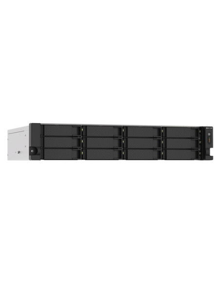 QNAP TS-1273AU-RP-8G server NAS e di archiviazione Armadio (2U) Ryzen Embedded V1500B 8 GB DDR4 0 TB QNAP QTS Alluminio, Nero
