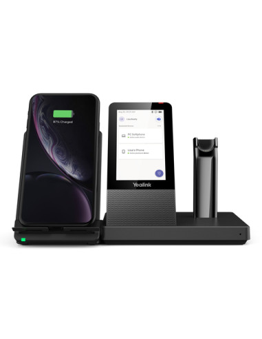 Yealink WH67 Teams Auricolare Wireless A clip, A Padiglione, Passanuca Ufficio Bluetooth Base di ricarica Nero