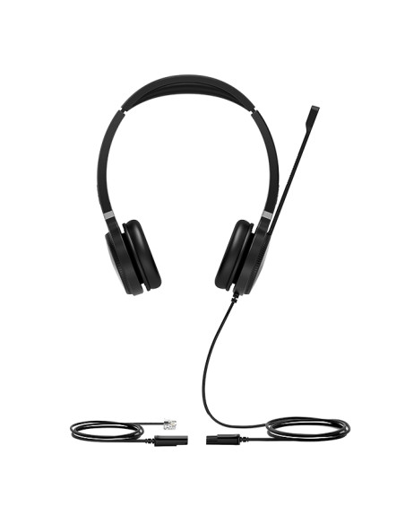 Yealink YHS36 Auricolare Cablato A Padiglione Ufficio Nero, Argento