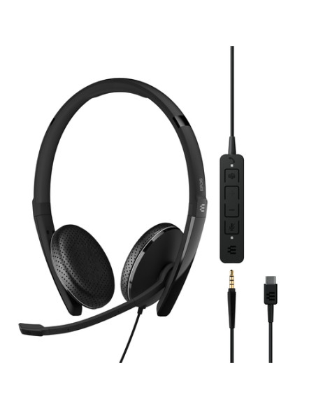 EPOS ADAPT 165T USB-C II Auricolare Cablato A Padiglione Ufficio USB tipo-C Nero