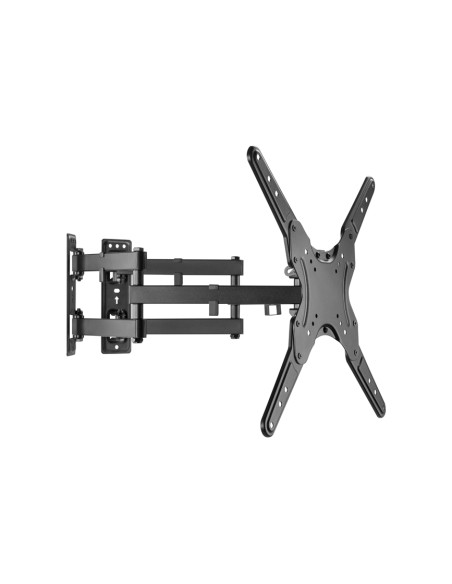 Equip 650328 Staffa per montaggio a parete del televisore ad angolo con movimento completo da 23“ a 55”.