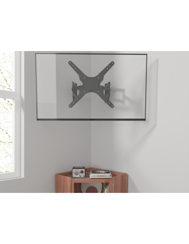 Equip 650328 Staffa per montaggio a parete del televisore ad angolo con movimento completo da 23“ a 55”.