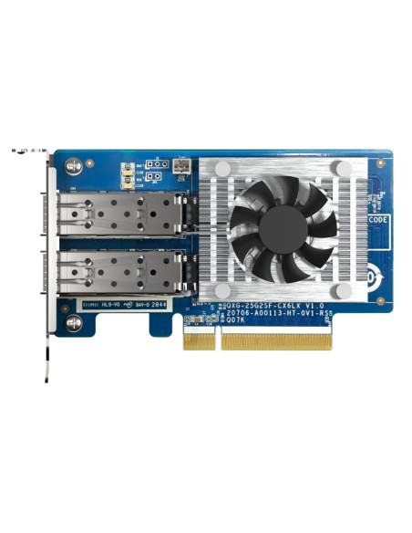 QNAP QXG-25G2SF-CX6 scheda di rete e adattatore Interno Fibra 25000 Mbit/s