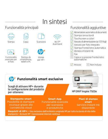 HP ENVY Stampante multifunzione Inspire 7920e