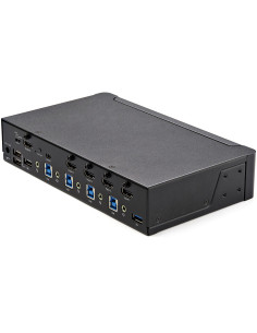 StarTech.com KVM Switch HDMI a 4 porte - Monitor singolo 4K 60Hz Ultra HD HDR - Switch KVM HDMI 2.0 per PC con 2 porte USB 3.0 H 2