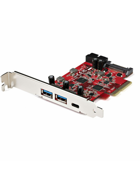 StarTech.com Scheda PCIe a 5 porte USB - Scheda PCIe USB 3.1 Gen 2 10Gbps con 1x USB-C e 2x USB-A - 1x 2 porte IDC (espansione i
