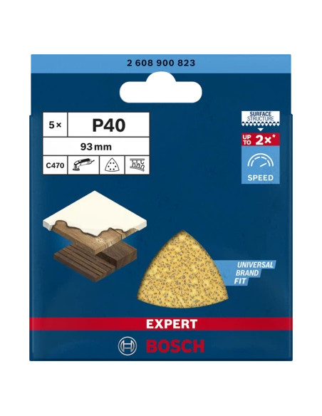 Bosch 2 608 900 823 fornitura per utensili rotanti per molatura/levigatura Legno Carta abrasiva